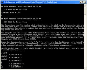 CmdCalc Screenshot